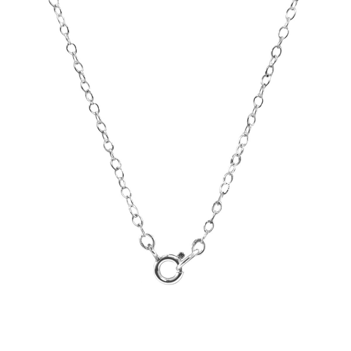 Lane Hexagonal Mini Geometric Silver Necklace