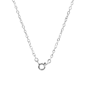 Lane Hexagonal Mini Geometric Silver Necklace