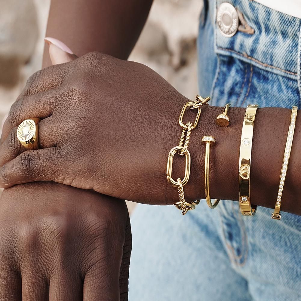 Layered Bangle Ring Set