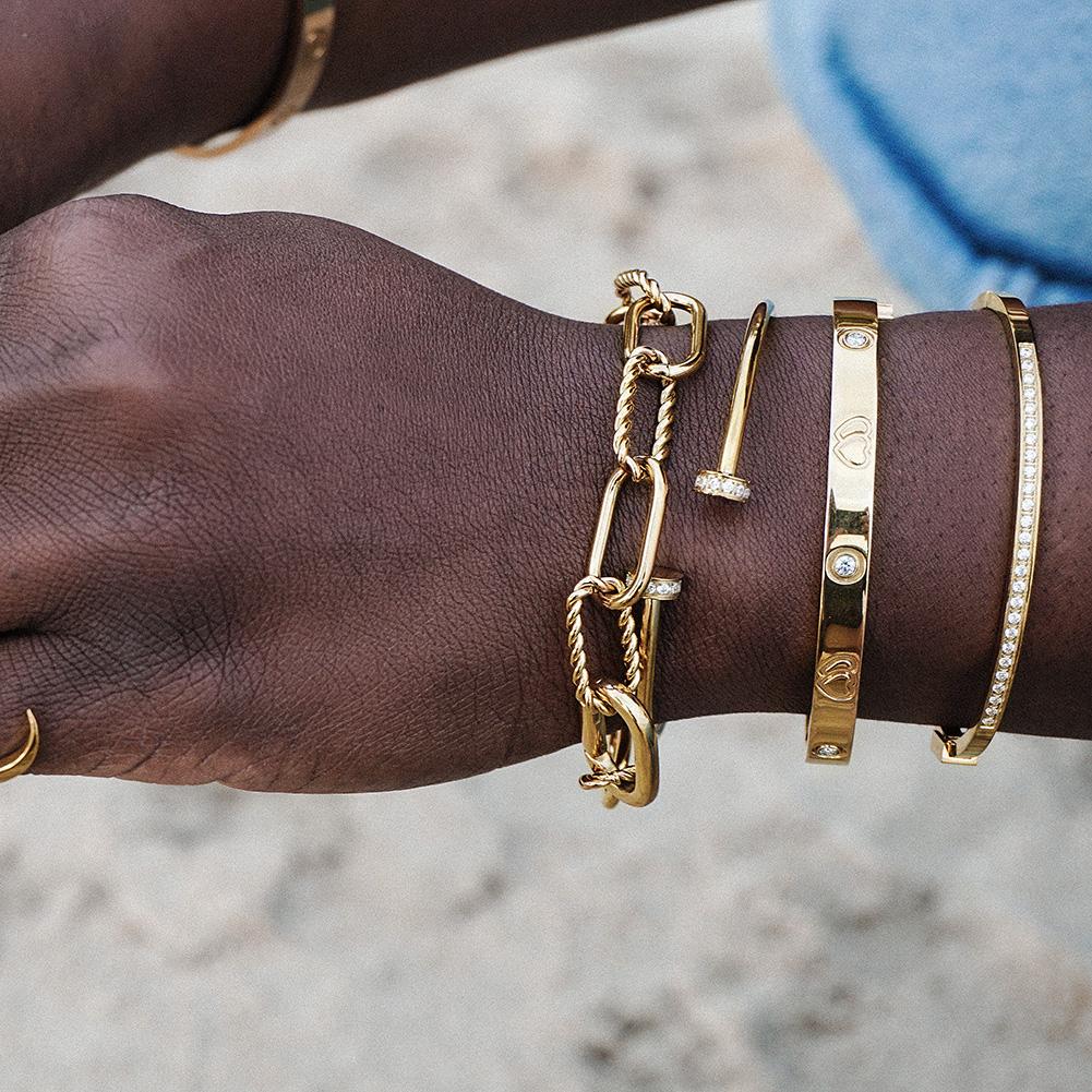 Layered Bangle Ring Set