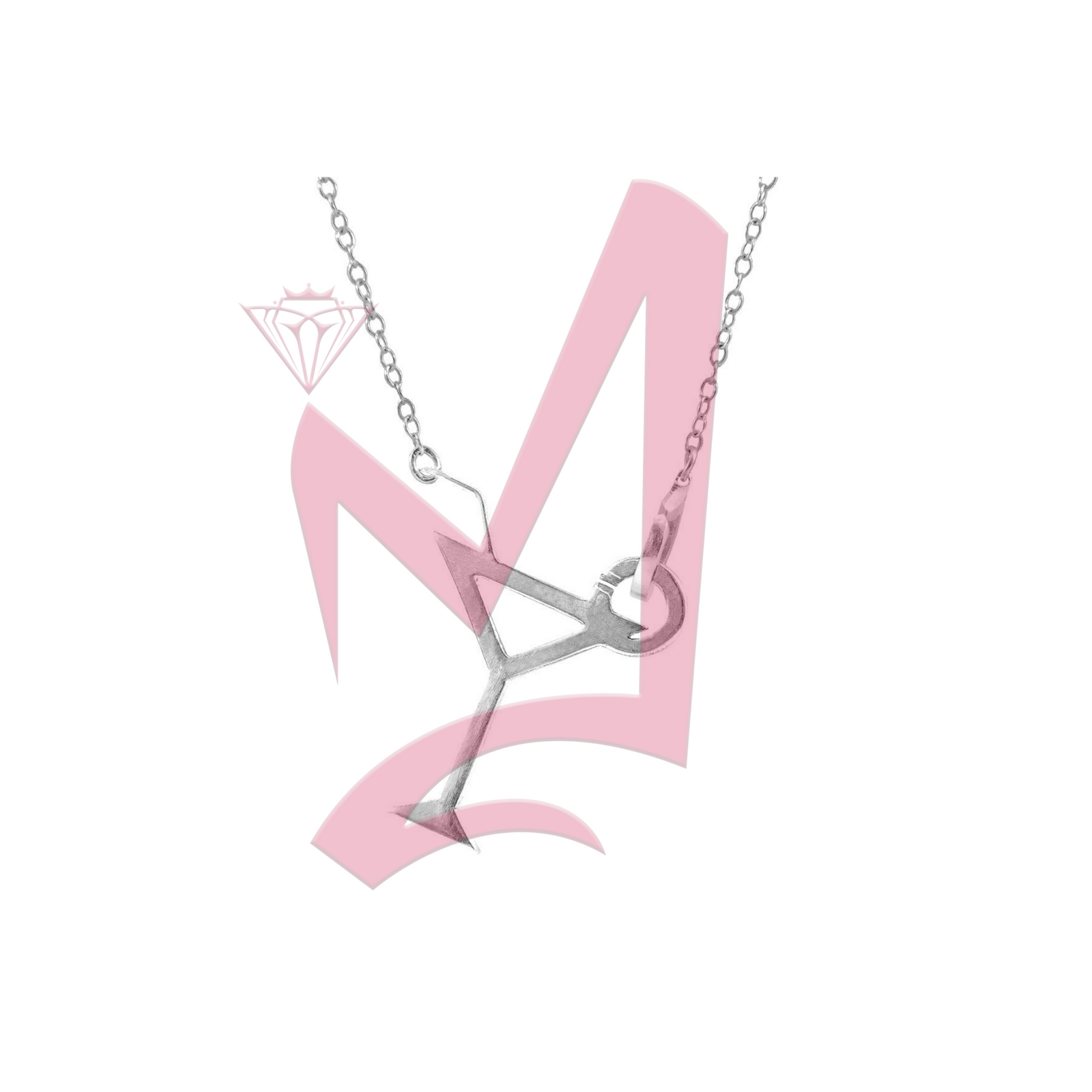 Beach Cocktail Link Paradise 925 Silver Necklace