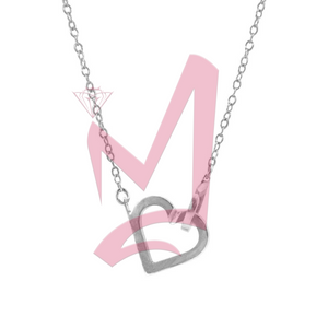 Little Heart Link Paradise 925 Silver Necklace Pendant