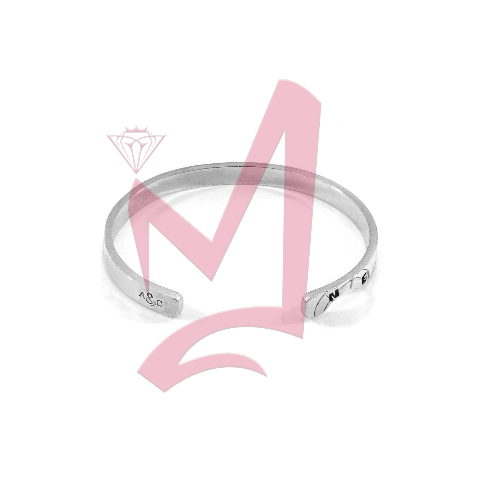 Russell Compass Cutout Wayfarer Silver Bangle