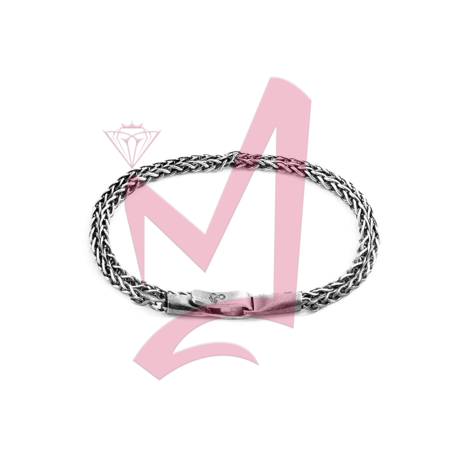 Staysail Double Sail Silver Chain Bracelet