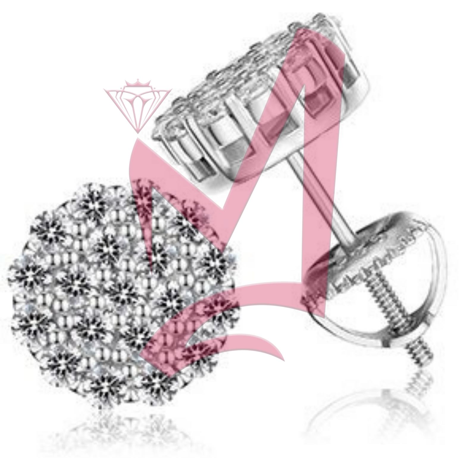 0.47ctw Moissanite Earrings 100% 925 Sterling Silver