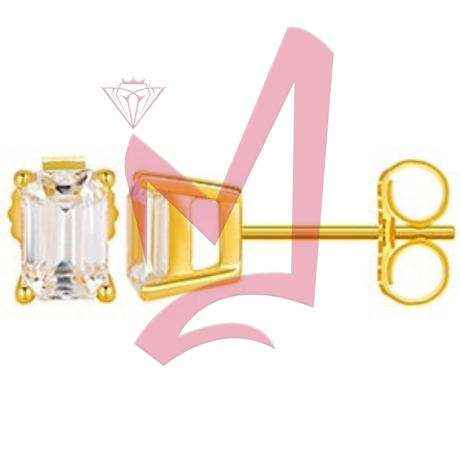 0.7ct  Moissanite Diamond Stud Earrings 100% 925 Sterling Silver