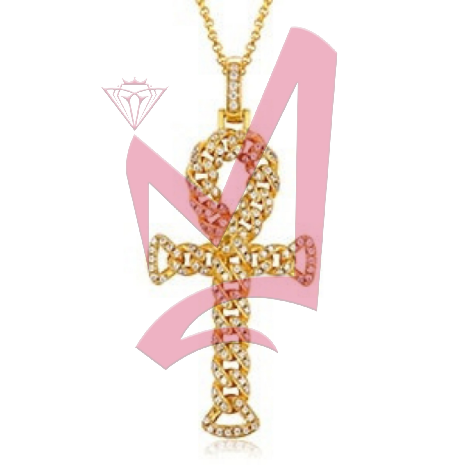 0.7ctw Round Cut D Moissanite Religious Cross Pendant 100% 925 Sterling Silver