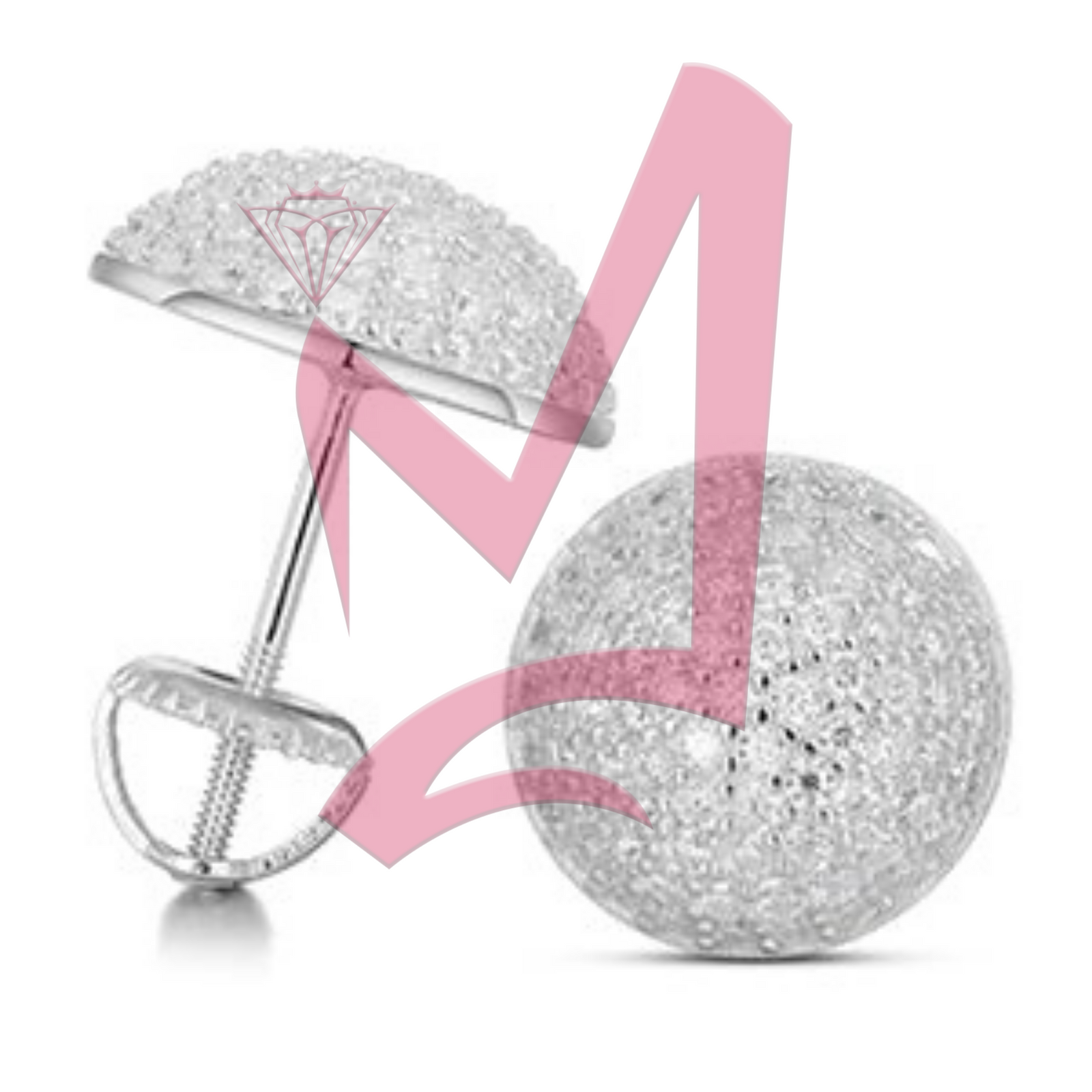 0.5 Genuine Moissanite Stud Earrings 100% 925 Sterling Silver