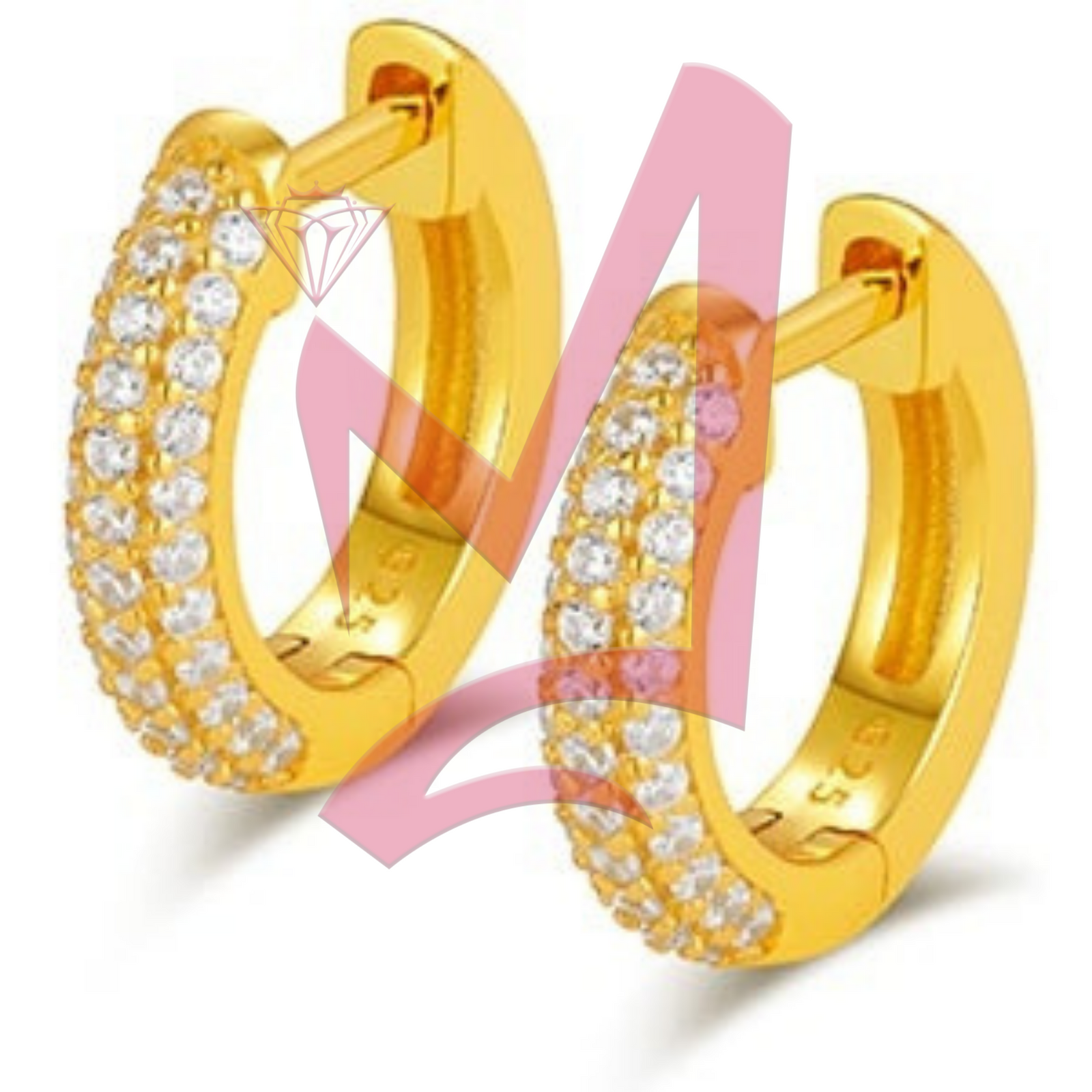 D Color Moissanite Earrings 100% 925 Sterling Silver