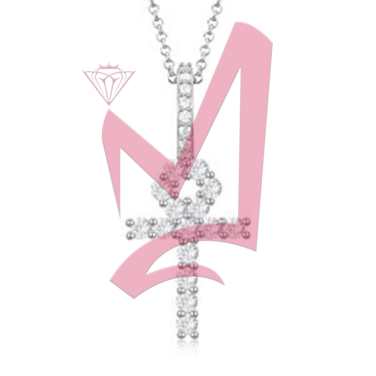 Iced Out Moissanite Diamond Cross Pendant 100% 925 Sterling Silver