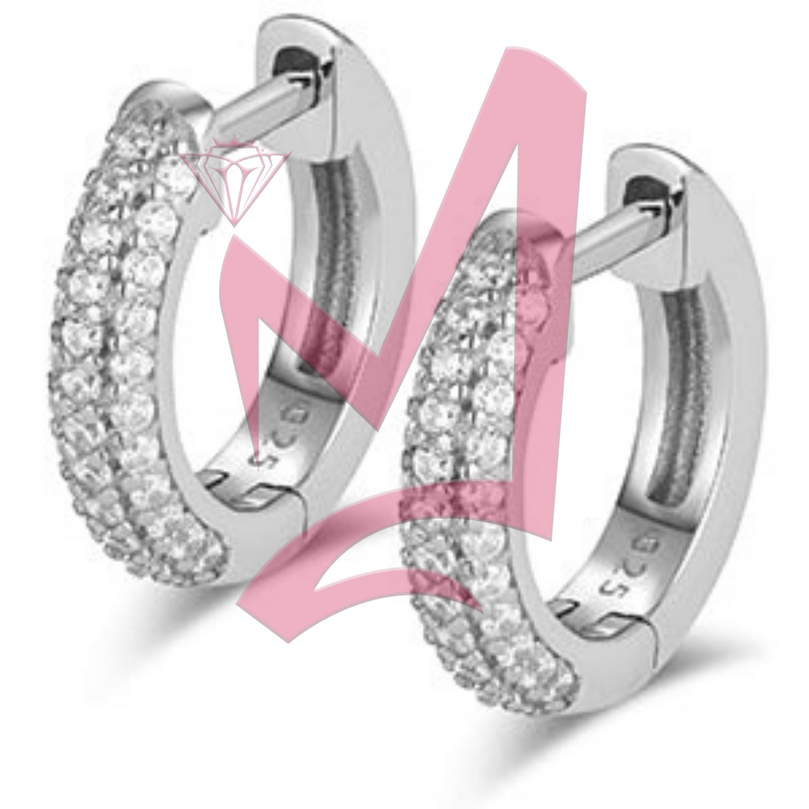 D Color VVS1 Moissanite Stud Earring 100% 925 Sterling Silver