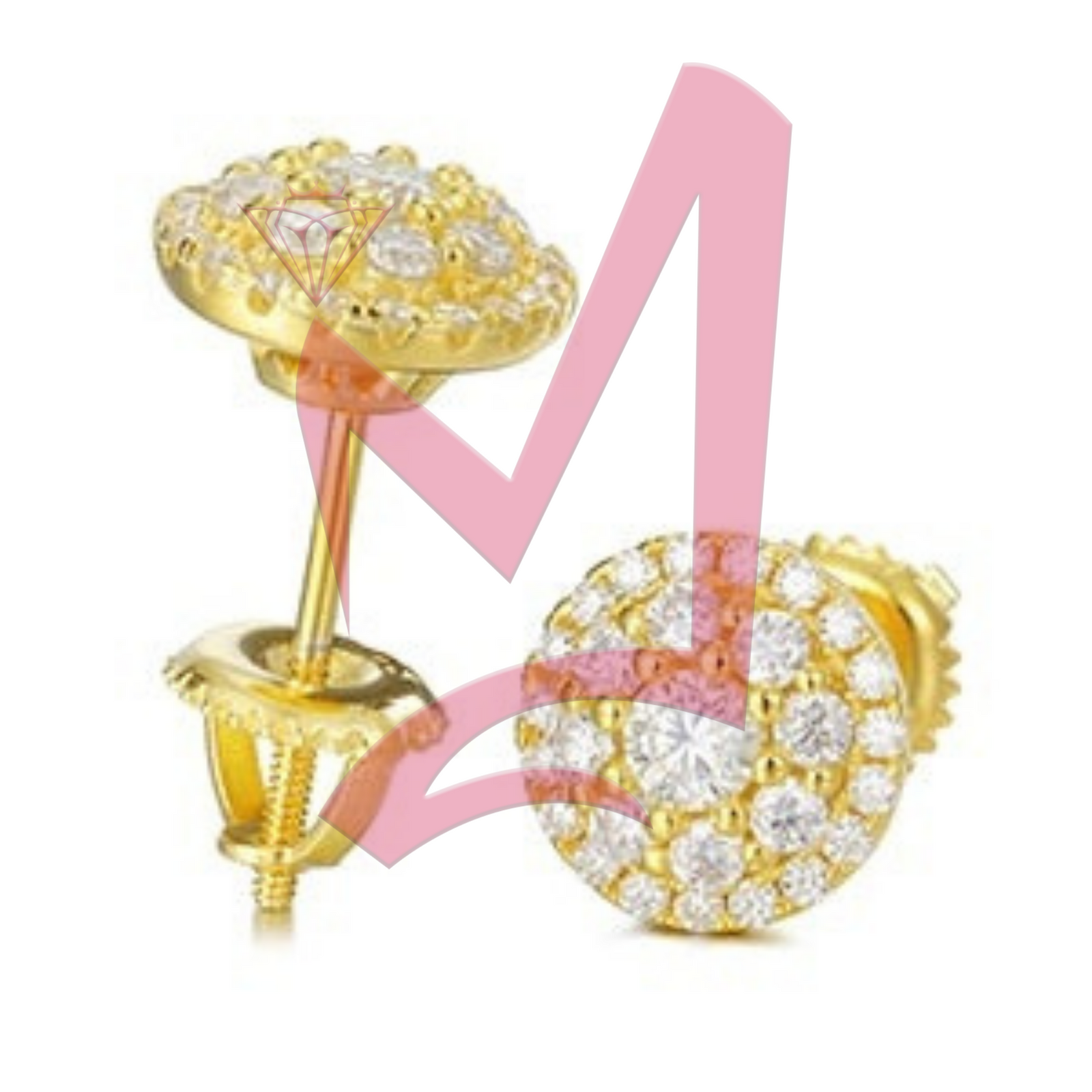 Fine Aro Mujer Oreja Moissanite Earrings 100% 925 Sterling Silver