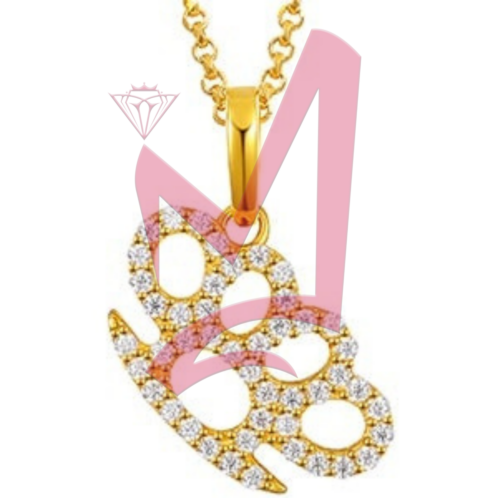 Moissanite Creative Simulation Knuckles Pendant 100% 925 Sterling Silver