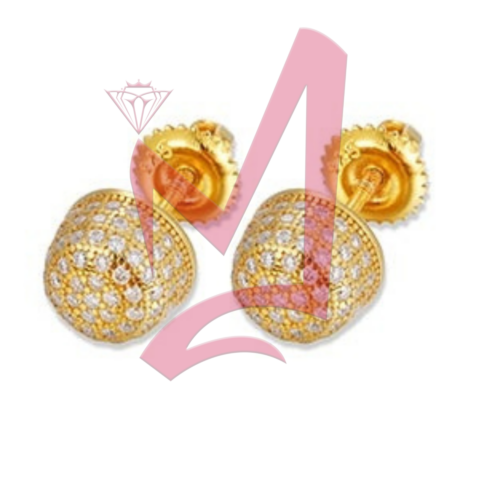 Real D Color Moissanite Round Stud Earrings 100% 925 Sterling Silver