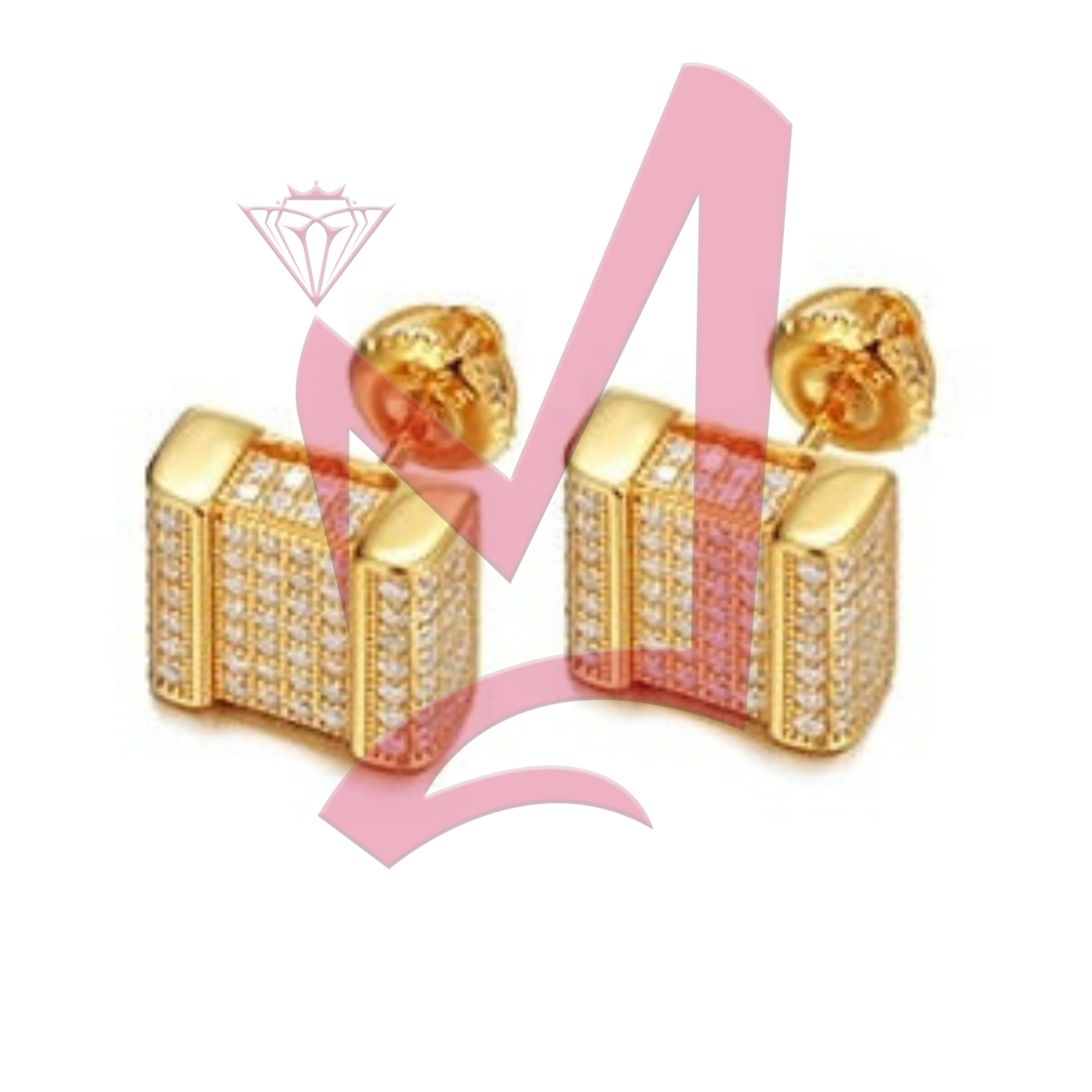 Real Moissanite Diamond Gemstone Earrings 100% 925 Sterling Silver