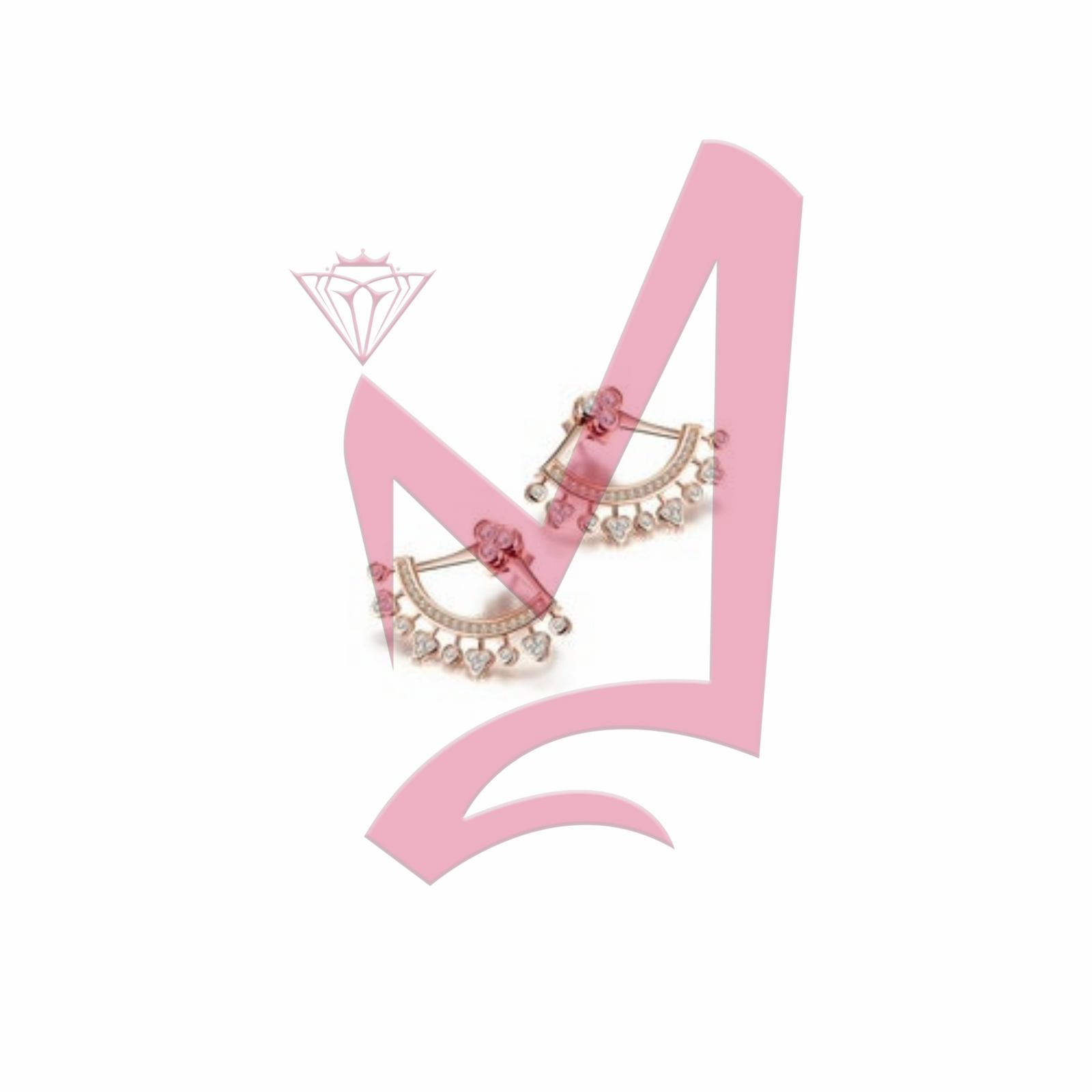 PAVÉ Ear Jacket in 14K Plated Gold Earrings