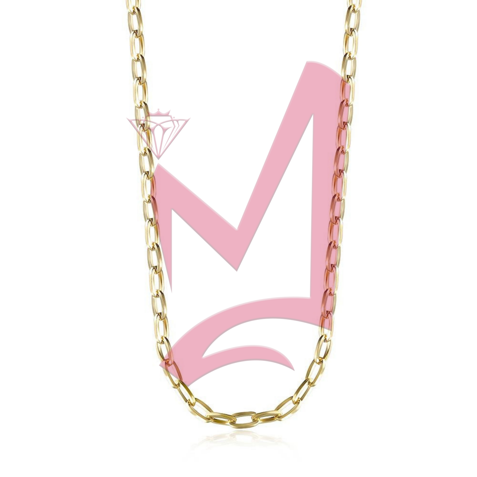 Chain Link in 14K Plated Gold Necklace