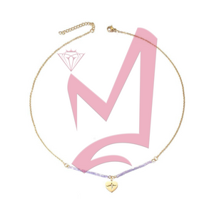 Heartbeat Pendant in 14K Plated Gold Necklace