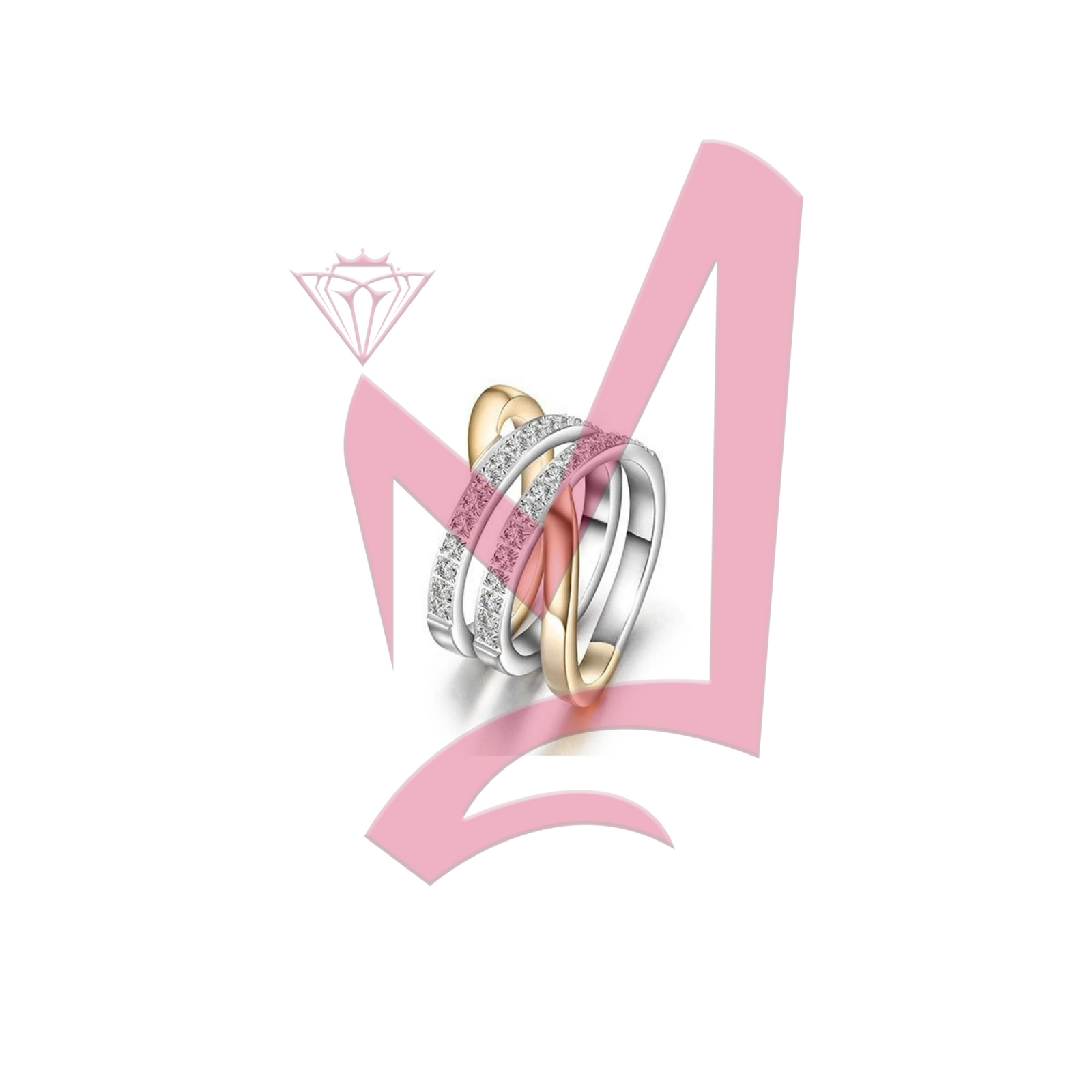 Wide Band Cocktail in 14K Plated Gold Ring