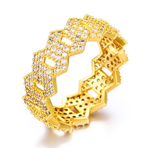 Vintage Iced Out Cubic Zircon Ring