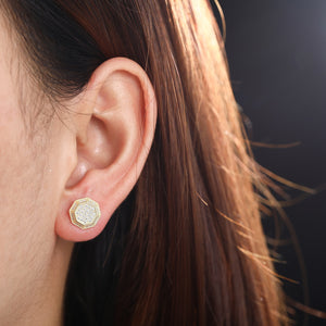 D Color Moissanite Gemstone Stud Earrings 100% 925 Sterling Silver