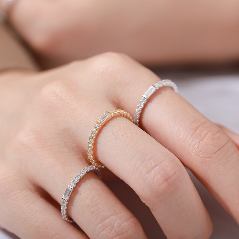 2mm Cubic Zircon Ring