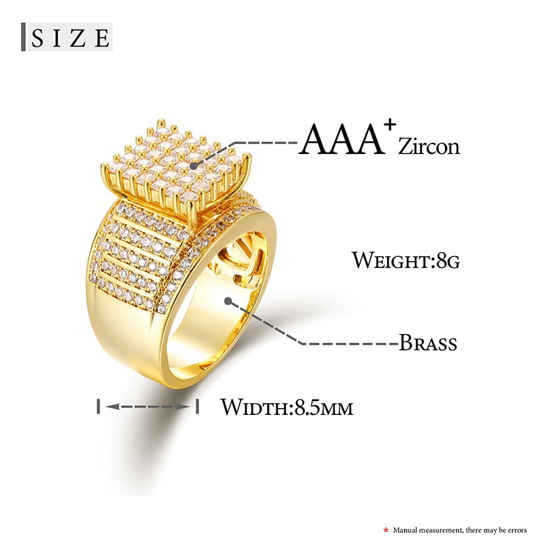 Personality Full Cubic Zircon Ring