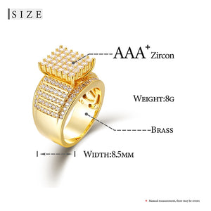 Personality Full Cubic Zircon Ring