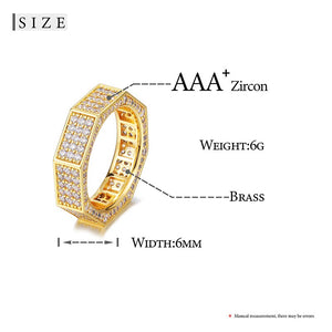 Luxury Micro Pave Zircon Ring