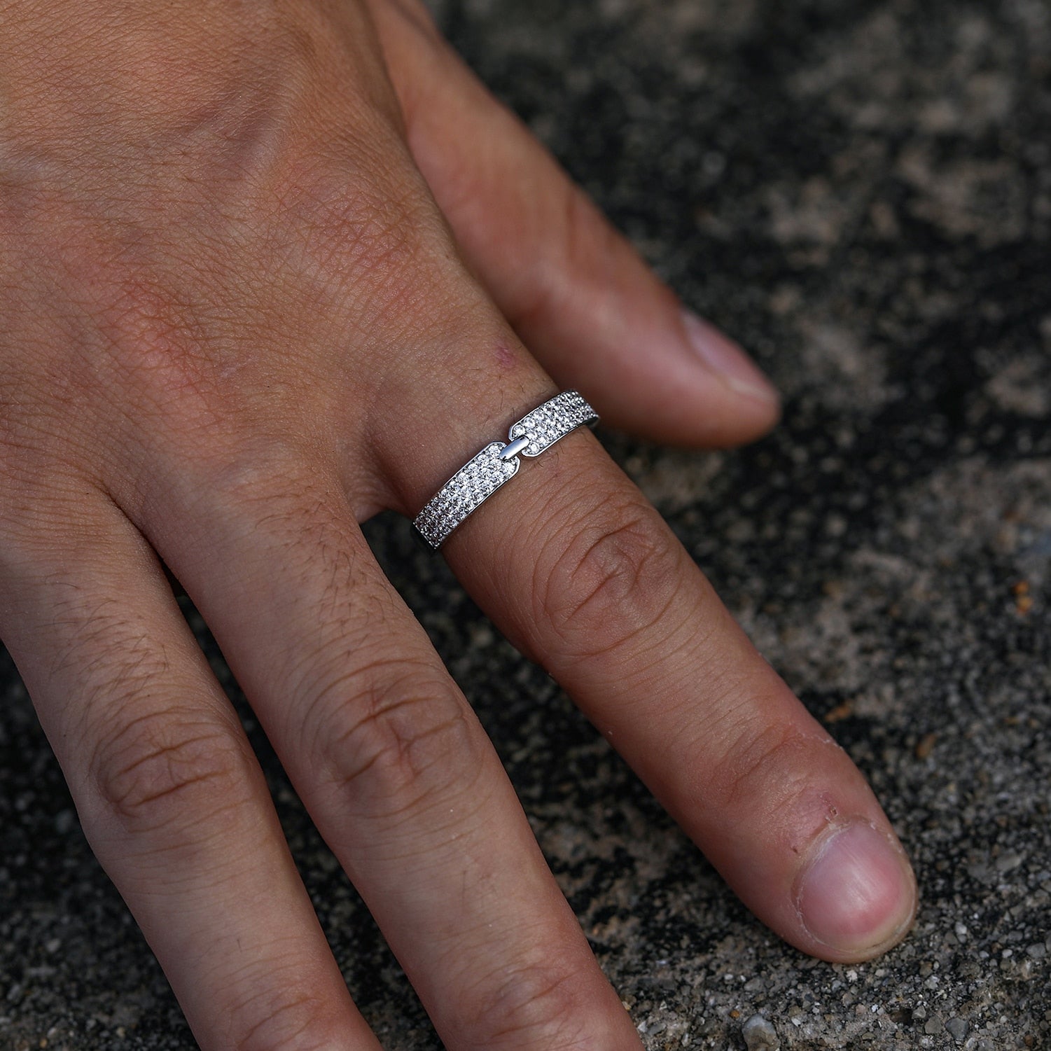 Iced Out Cubic Zircon Ring