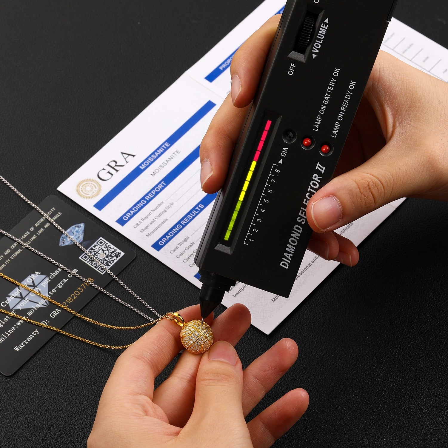 Moissanite  Basketball Pendant 100% 925 Sterling Silver