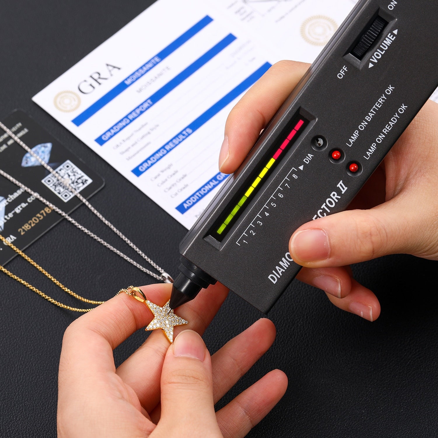 Moissanite Star Pendant 100% 925 Sterling Silver