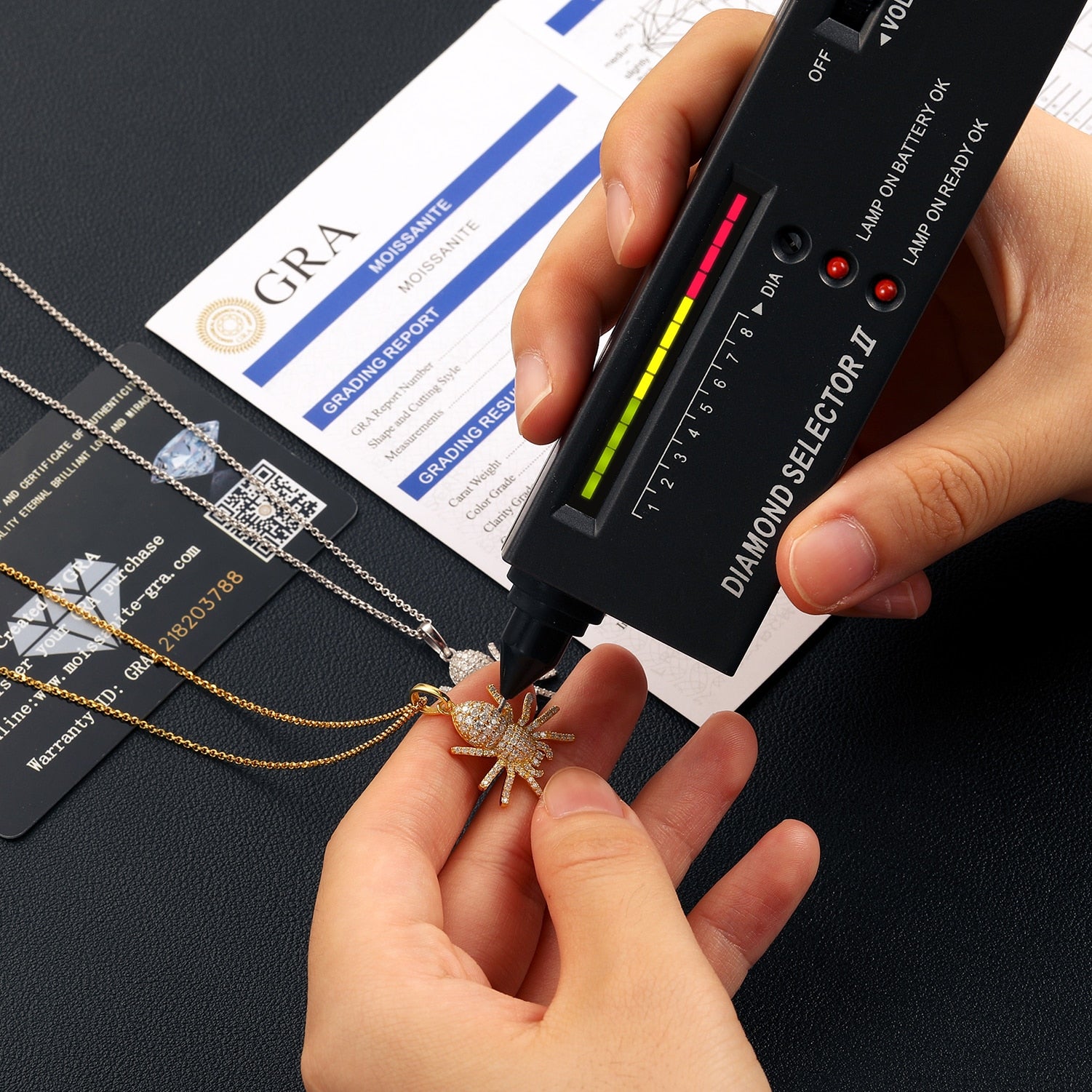 Iced Out Moissanite Spider Pendant 100% 925 Sterling Silver