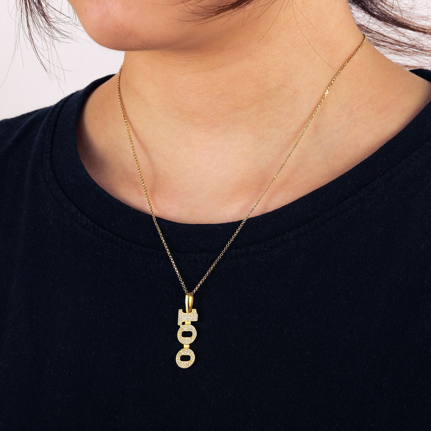 Moissanite 100 Shape Pendant 100% 925 Sterling Silver