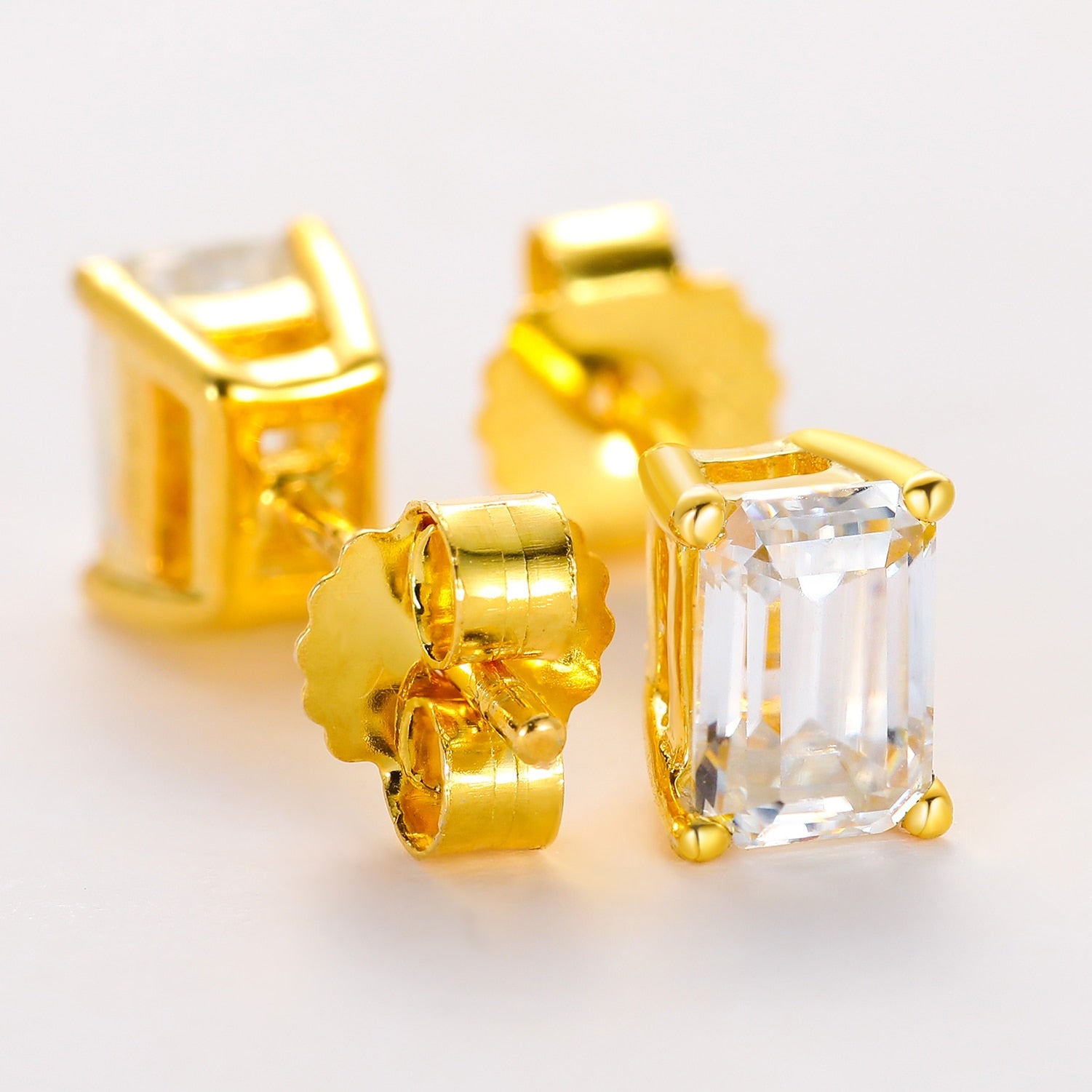 0.7ct  Moissanite Diamond Stud Earrings 100% 925 Sterling Silver