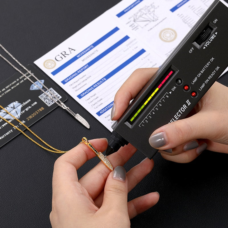 Moissanite Chef's Knife Pendant 100% 925 Sterling Silver