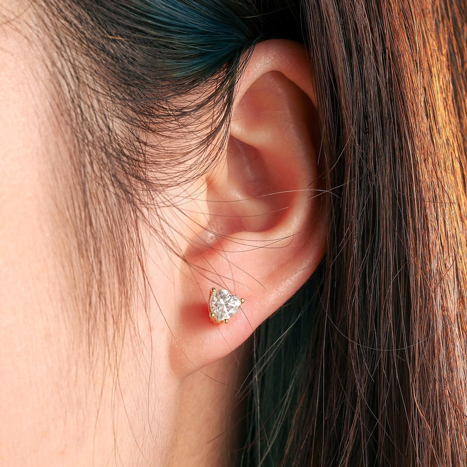 D Color Moissanite Earrings 100% 925 Sterling Silver