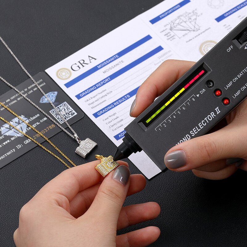 Moissanite Camera Pendant 100% 925 Sterling Silver