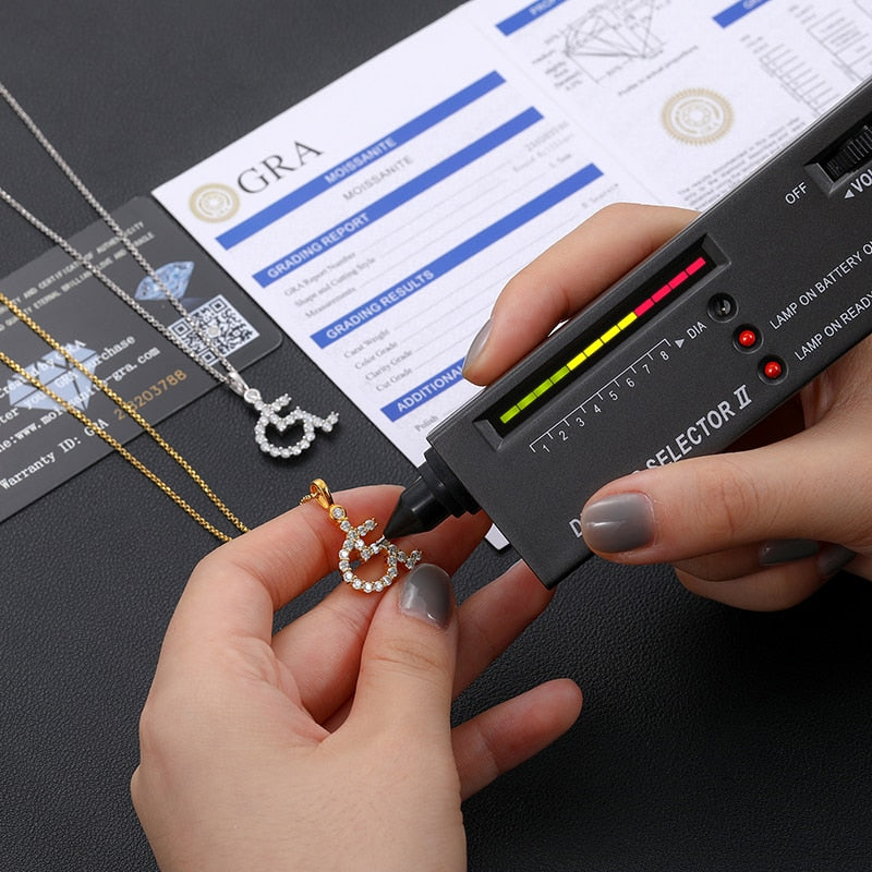 Moissanite Diamond Wheelchair Symbol Pendant 925 Sterling Silver