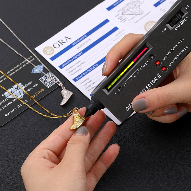 Sneaker Moissanite Pendant 100% 925 Sterling Silver