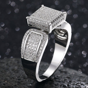 Iced Out Micro Pave Cubic Zircon Ring