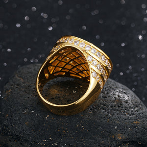 Cubic Zircon Luxury Exaggerated Ring