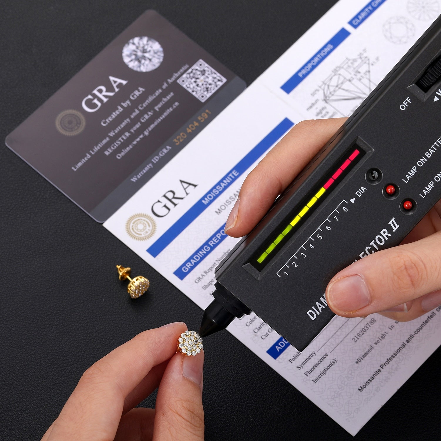 0.47ctw Moissanite Earrings 100% 925 Sterling Silver